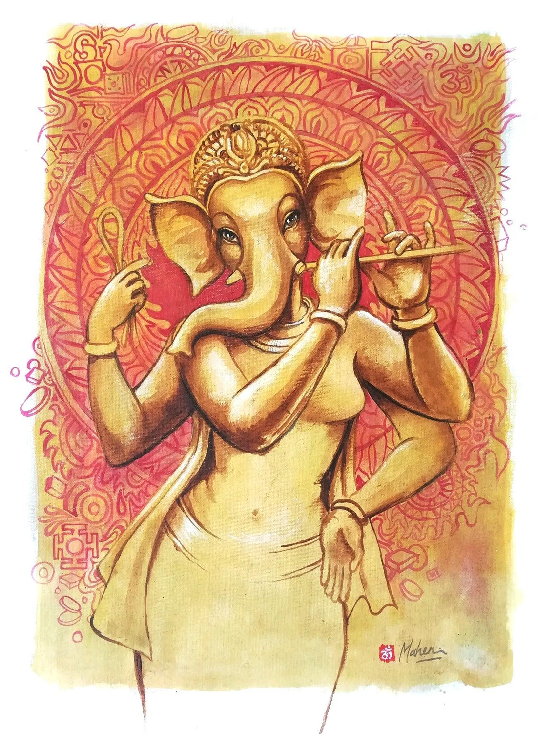 Vinayaki, the female form of Lord Ganesh - Ganeshism Studio Gallery