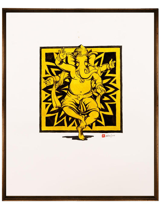 Gold series III - Dance of Creation - ORIGINAL-OR-Ganeshism
