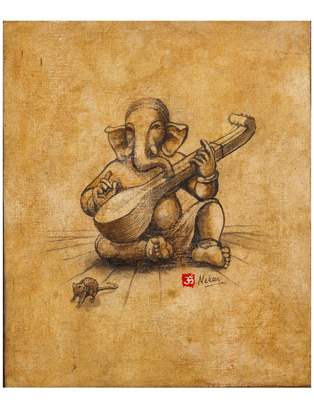 Sitar Player - PRINTS-BF-Ganeshism