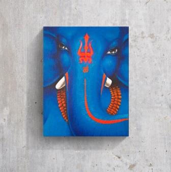 Moods in Light Blue and Red - PRINTS-BF-Ganeshism