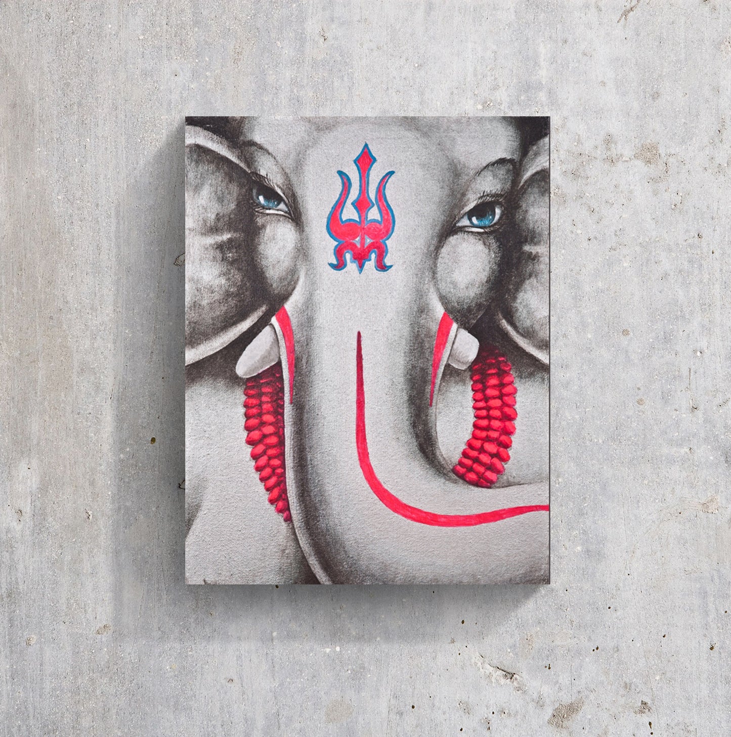 Moods in Light Blue and Red - PRINTS-BF-Ganeshism