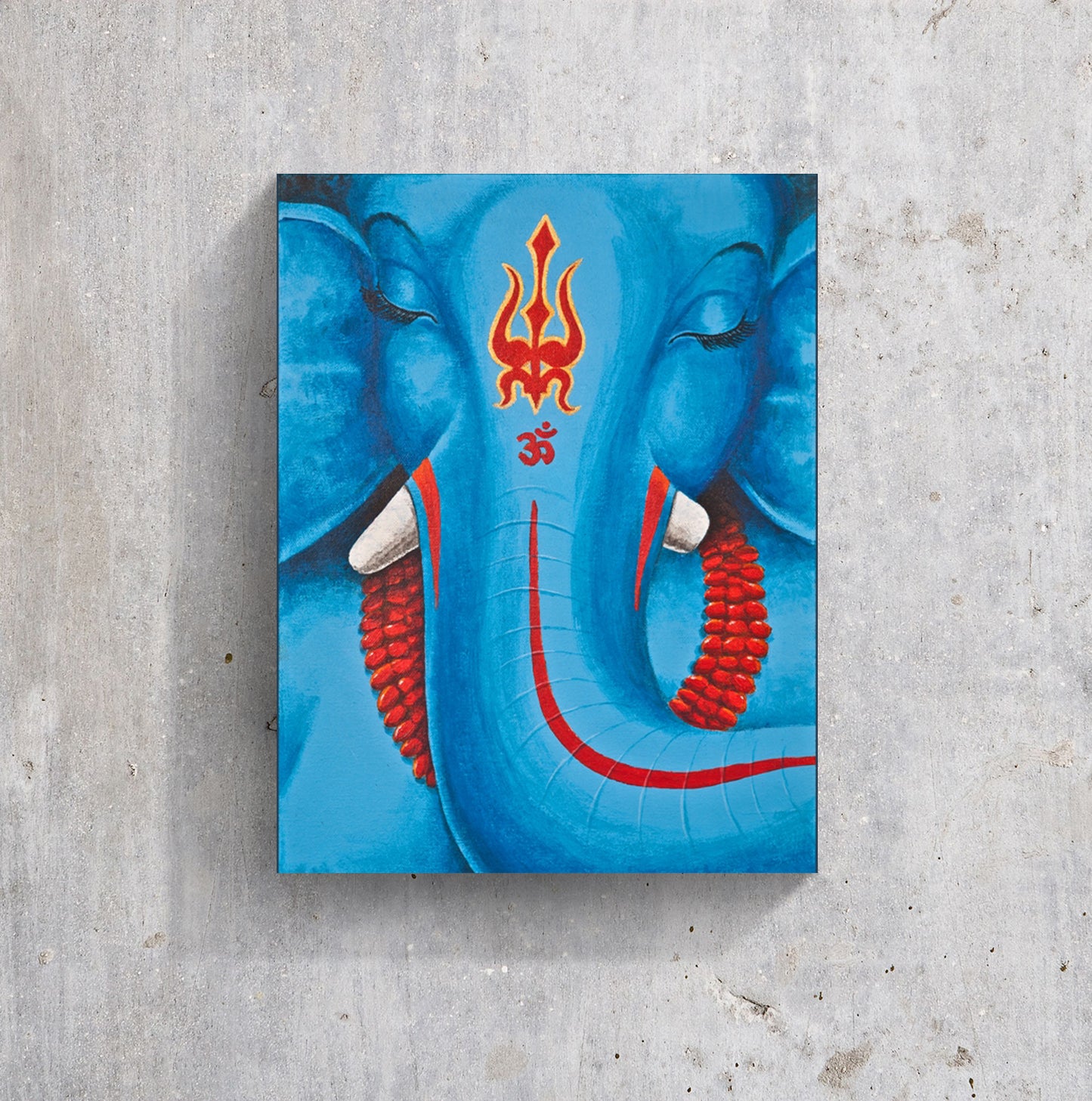 Moods in Light Blue and Red - PRINTS-BF-Ganeshism