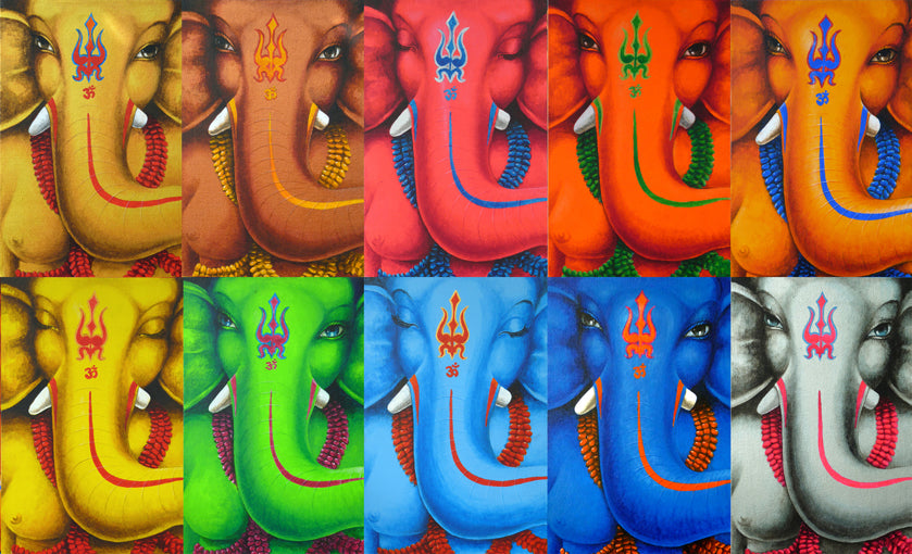 Moods in Light Blue and Red - PRINTS-BF-Ganeshism