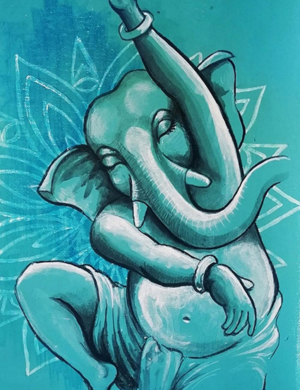 Dancing in Blue - PRINTS-BF-Ganeshism