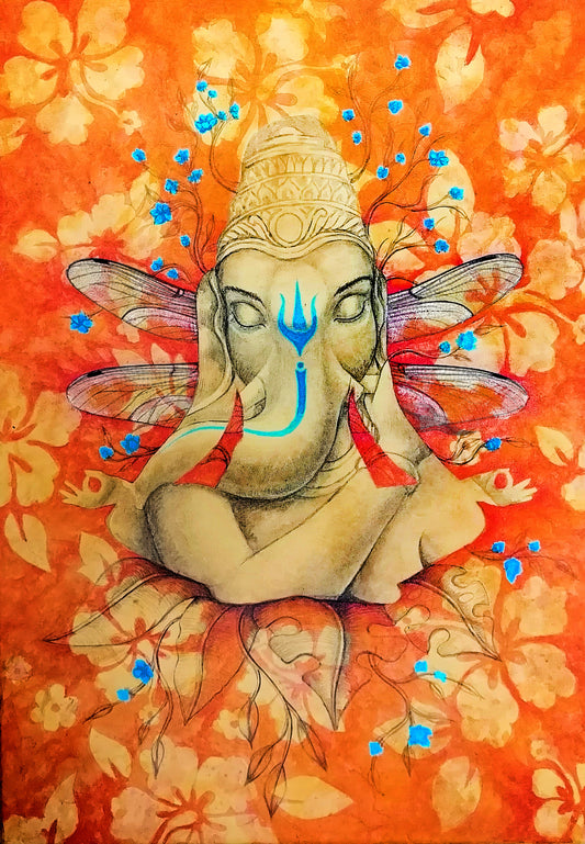 AG- The Lightness of Being Meditation - ORIGINAL-Artwork-Ganeshism