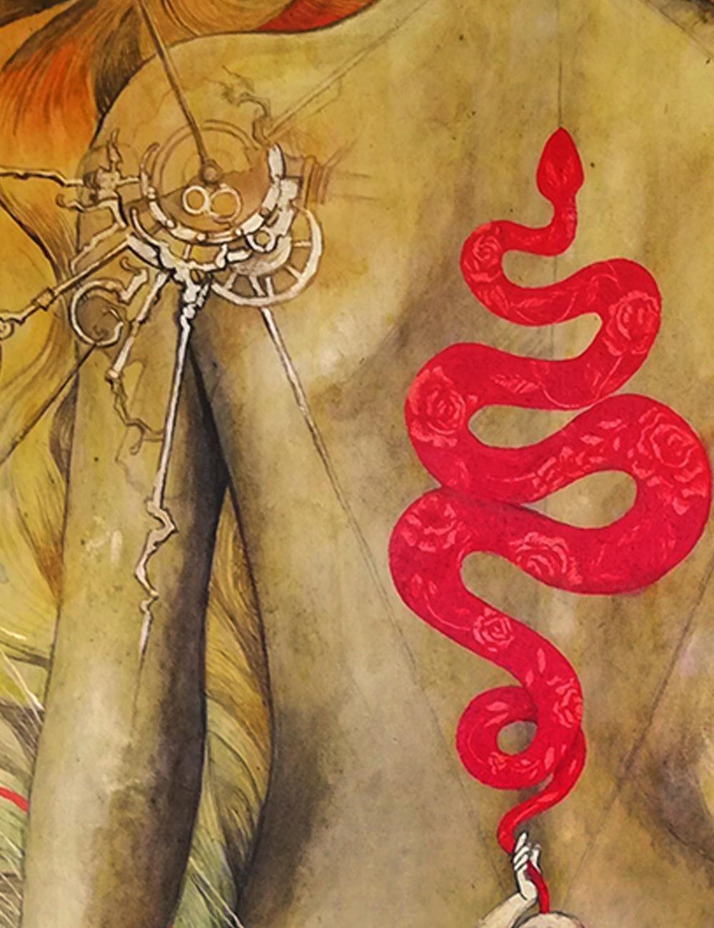 BA - Ganesha and the Kundalini Girl - PRINTS-BF-Ganeshism