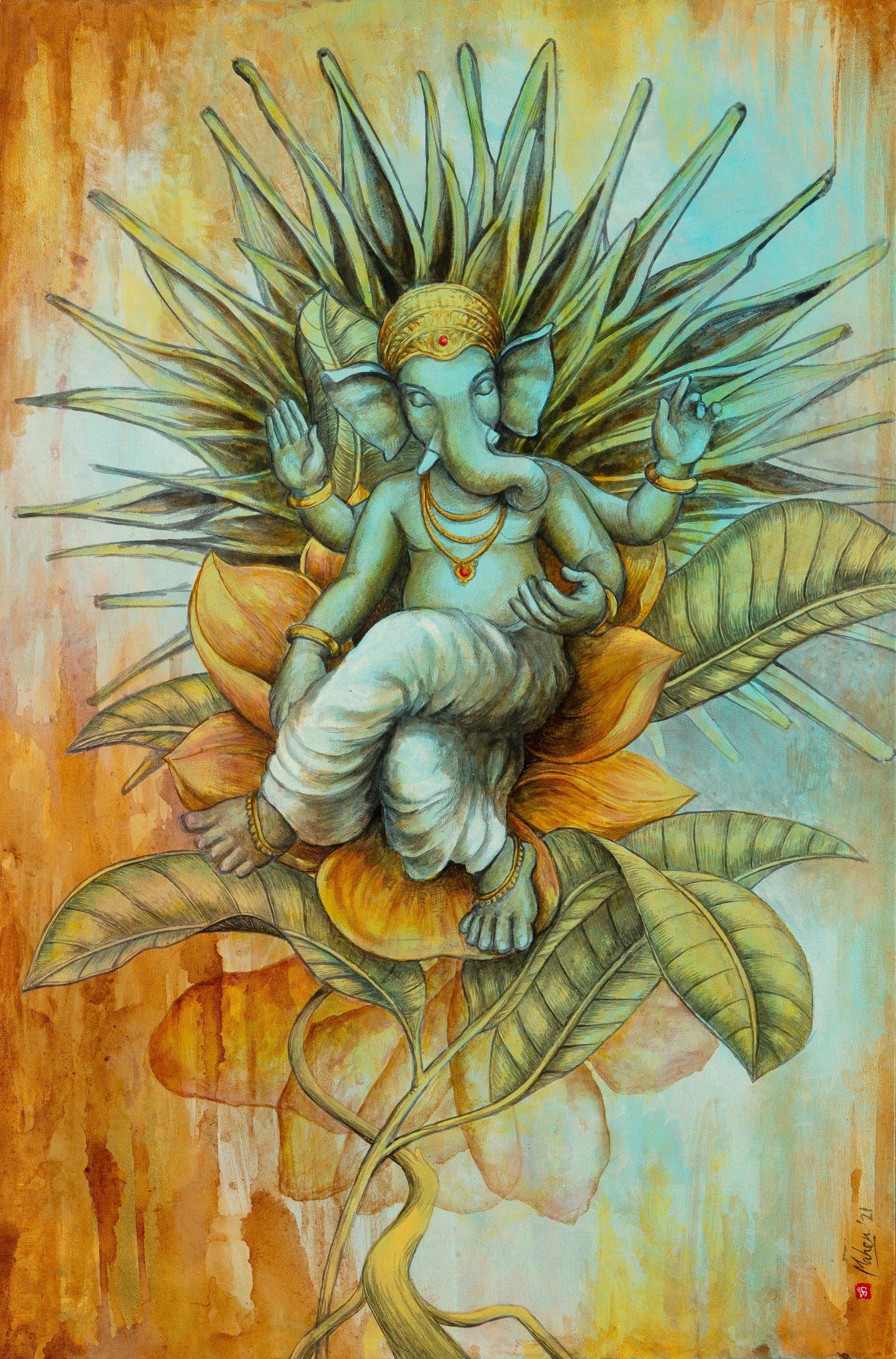 The lightness of being - ORIGINAL-Artwork-Ganeshism