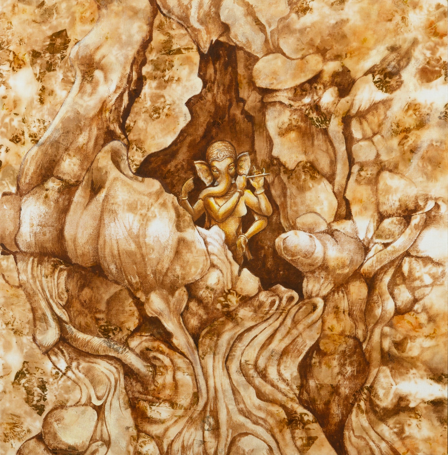 Inner worlds II - ORIGINAL-Artwork-Ganeshism