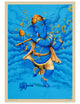 Dancing Lord Ganesh In Blue and Gold - PRINTS