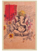 Baby Ganesh on Brown Paper - PRINTS